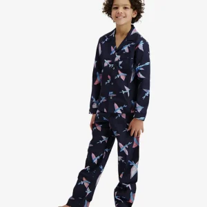 Boys' Long Pyjamas Set - Flying Fish Navy