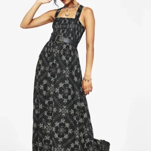 Poem Motte Druck Cami Midaxi Kleid