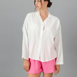 White linen shirt for women