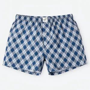 Men's Boxer Shorts - Argyle Navy