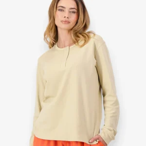 Women's Henley shirt - Stone