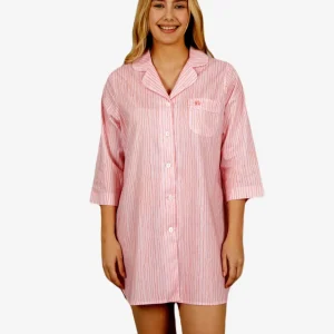 Pink Striped Nightshirt - Shaky Pink